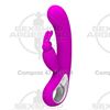 Vibrador 12 funciones con estimulador de clitoris y recarga USB